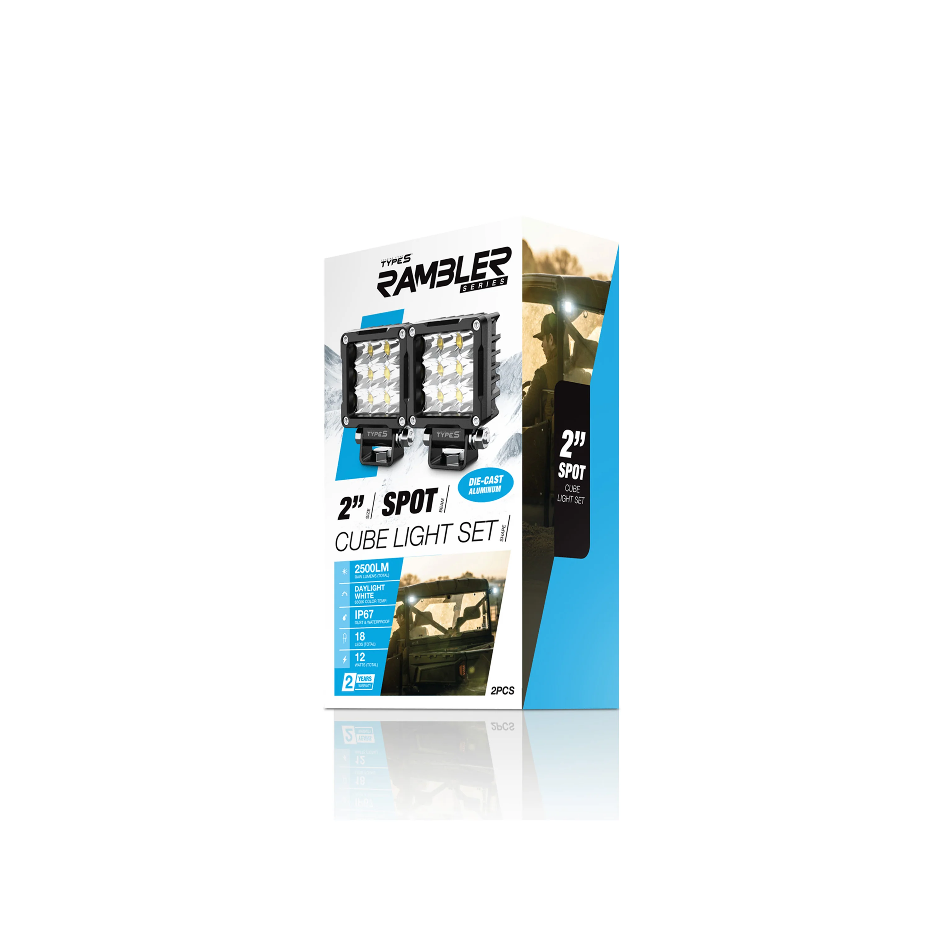 TYPE S RAMBLER 2" SPOT CUBE LIGHT SET - Image 3
