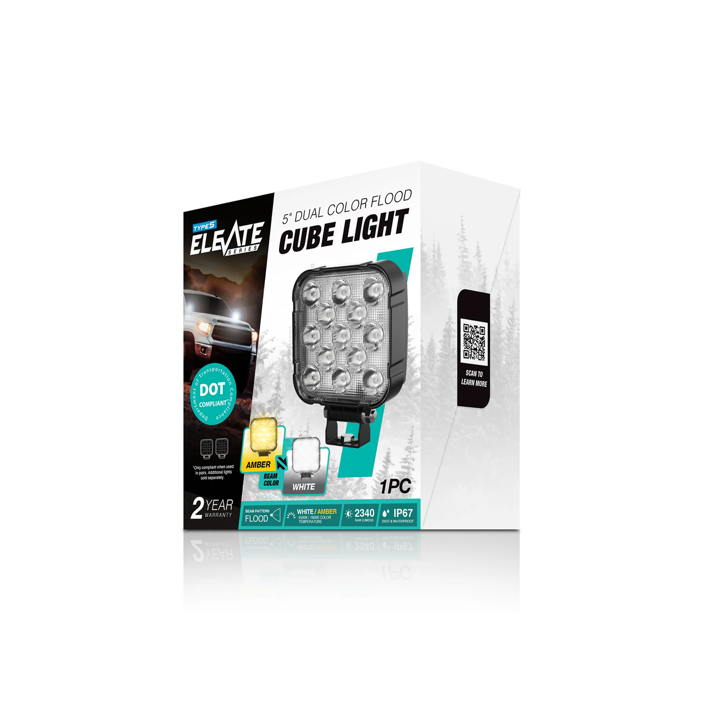 Elevate 5” Dual Color Flood Cube Light - Image 3
