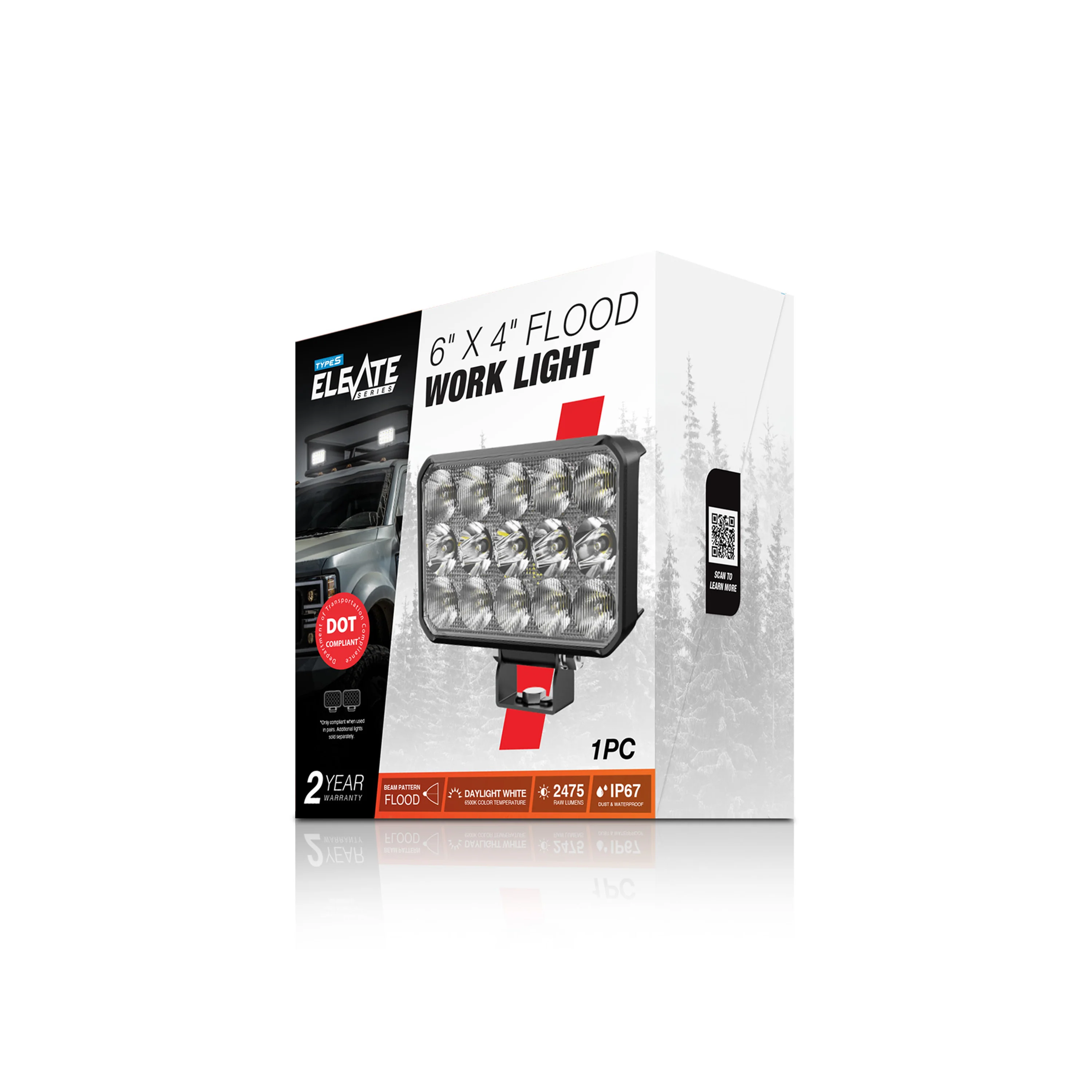 Elevate 6” x 4” Flood Work Light - Image 3