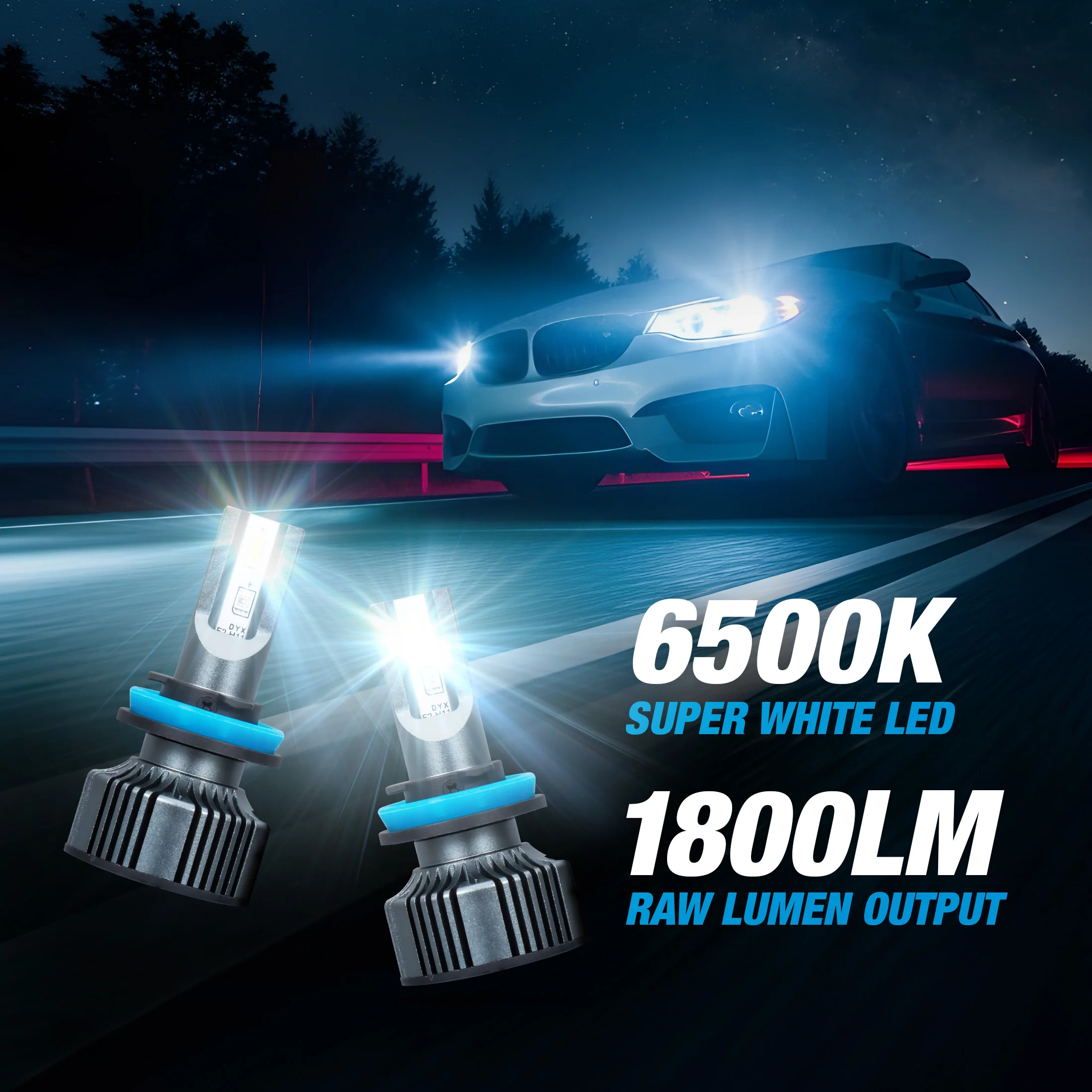 ULTRABRIGHT LED FOG LIGHT SET - H8 / H9 / H11 / H16 - Image 2