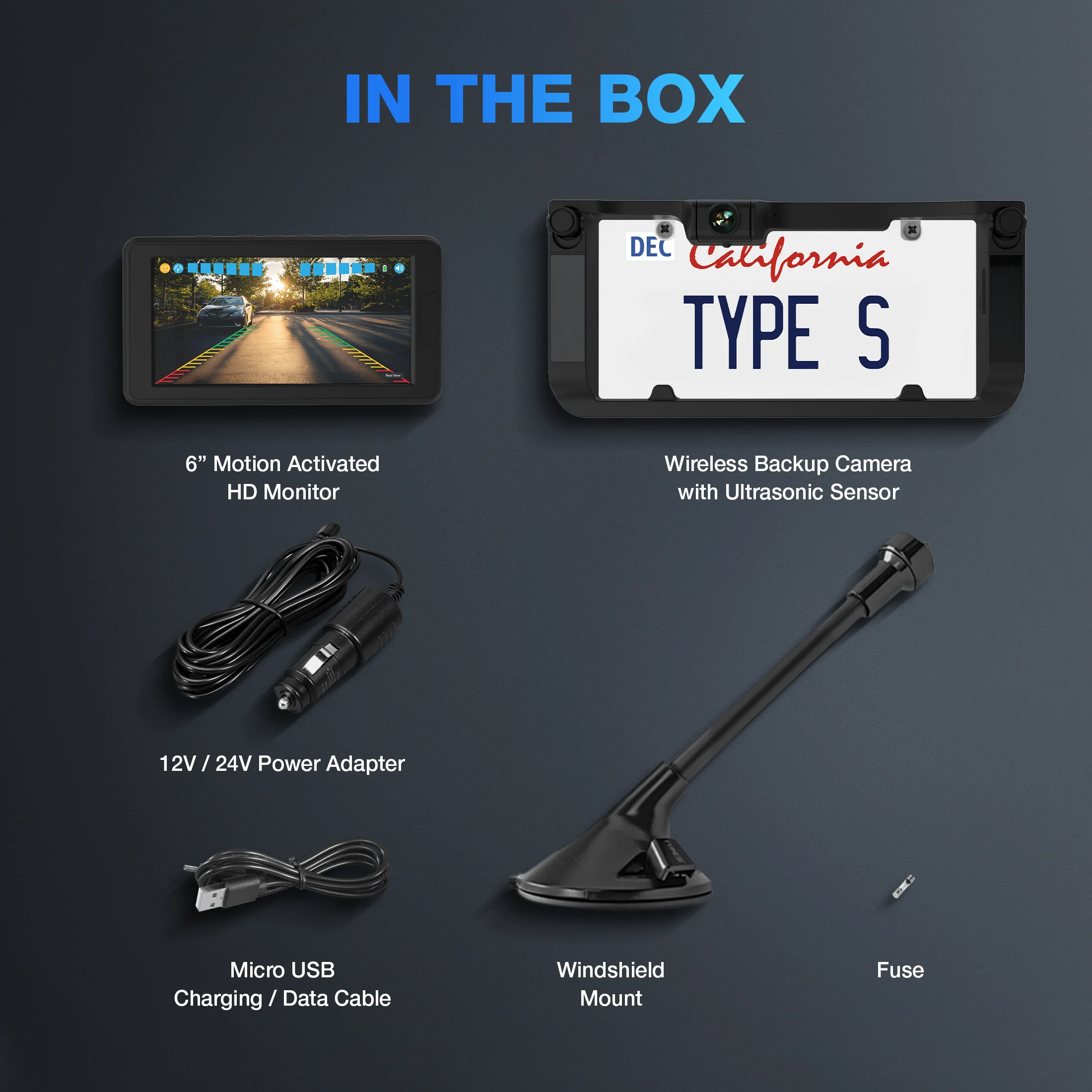 TYPE S HD Solar Powered Wireless Backup Camera with Ultrasonic Backup Sensor - Image 8