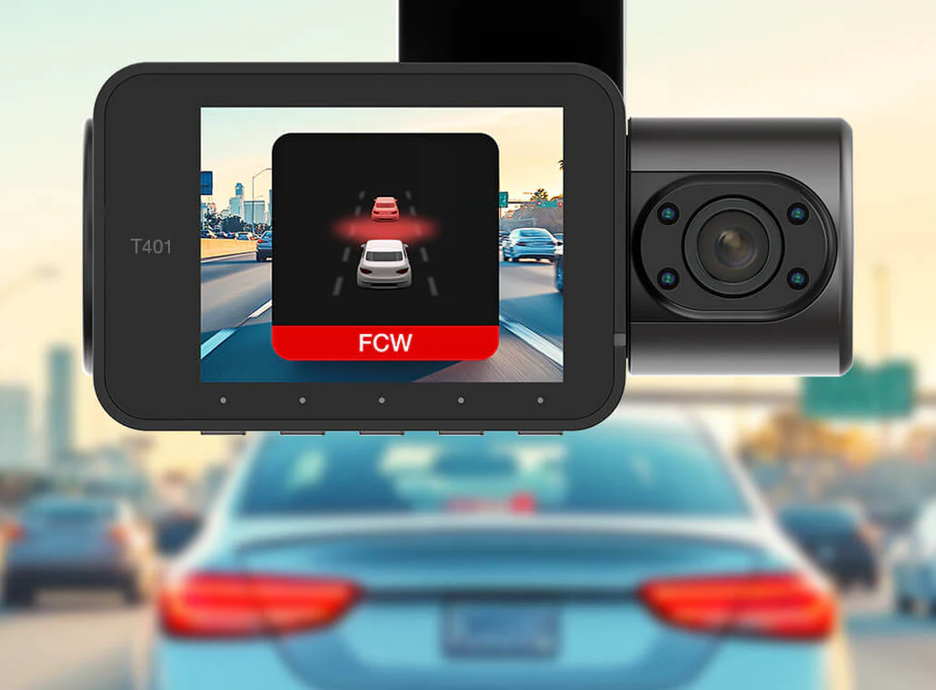 T401 4K Dual View Dash Cam with AI-Powered Driver Assistance - Image 3