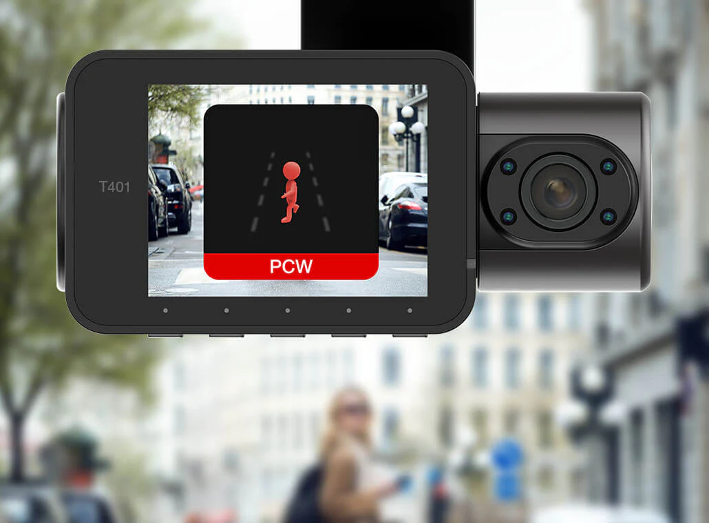 T401 4K Dual View Dash Cam with AI-Powered Driver Assistance - Image 4