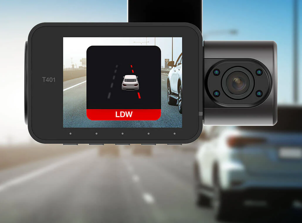 T401 4K Dual View Dash Cam with AI-Powered Driver Assistance - Image 5