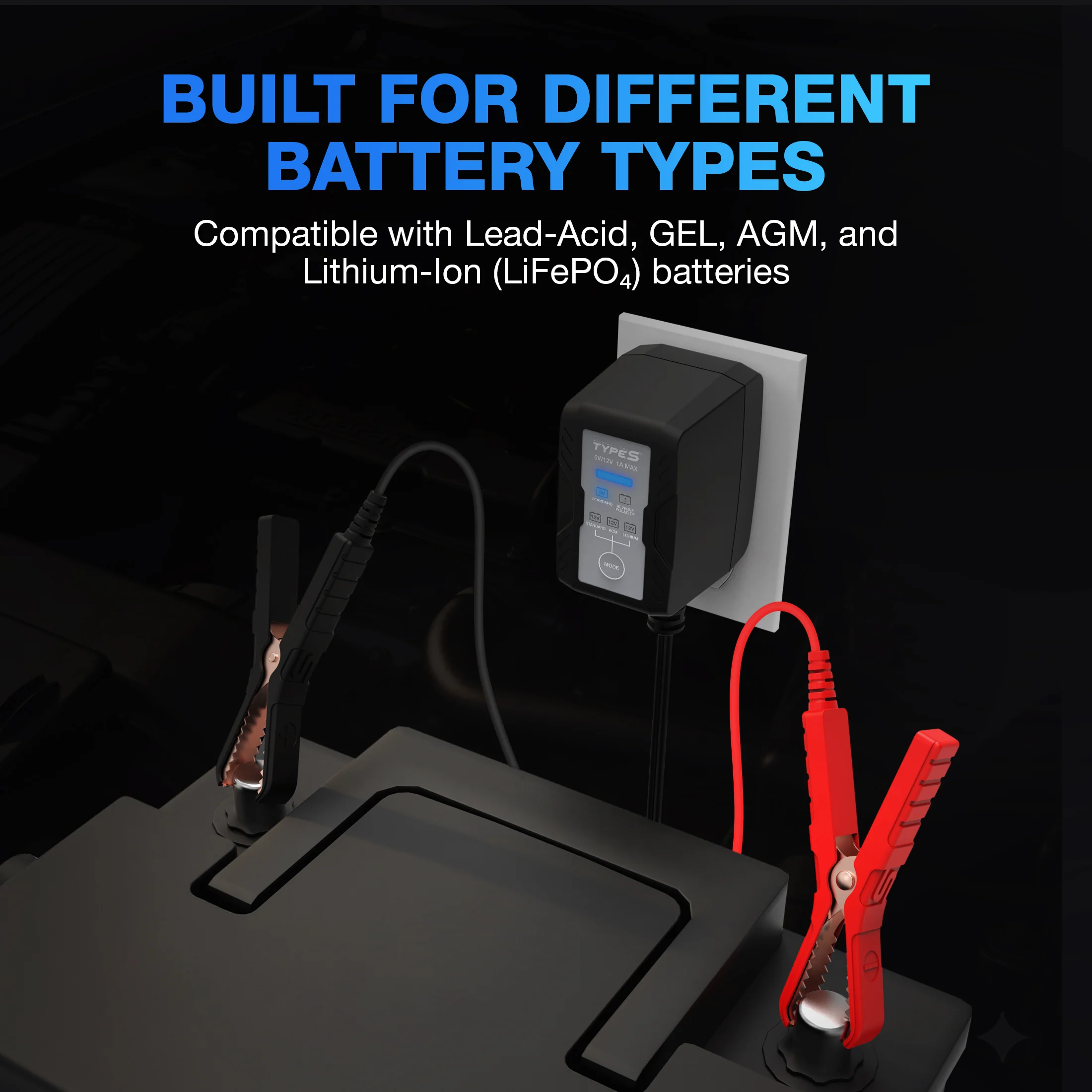 TYPE S 1A Battery Charger and Maintainer - Image 3
