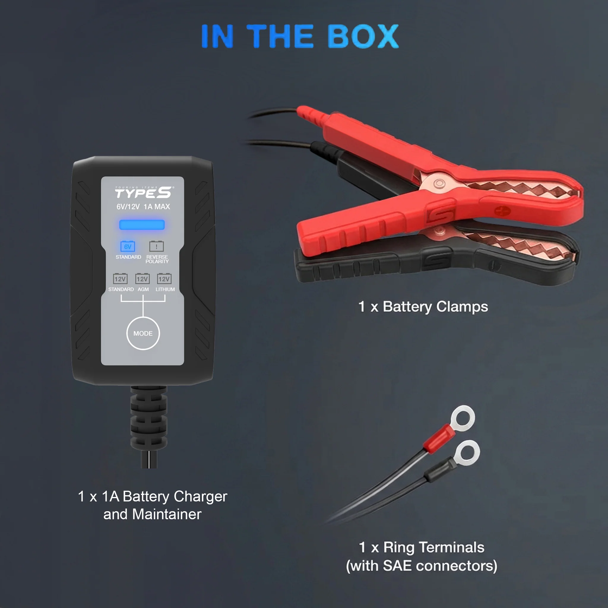 TYPE S 1A Battery Charger and Maintainer - Image 4