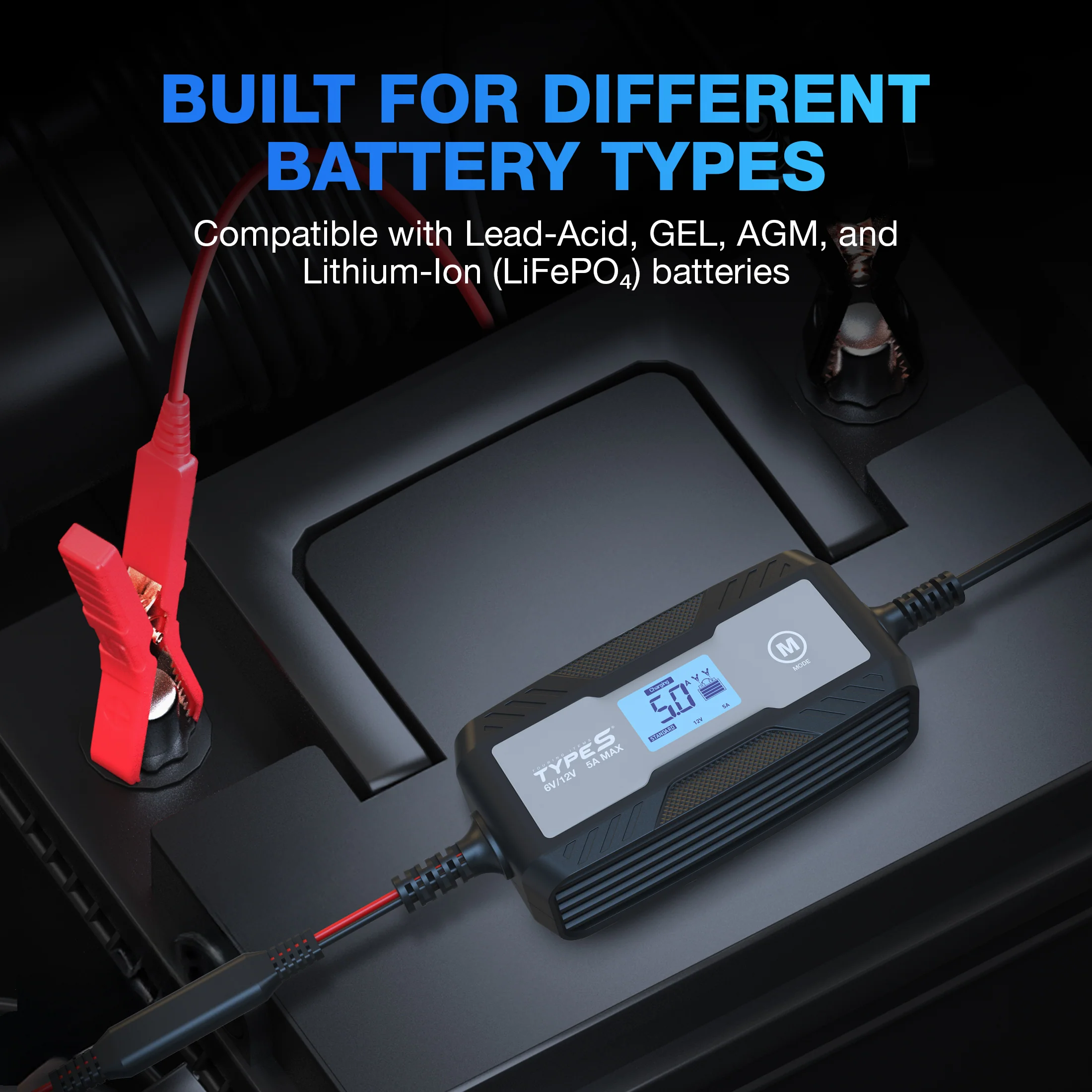 TYPE S 5A Battery Charger and Maintainer - Image 4