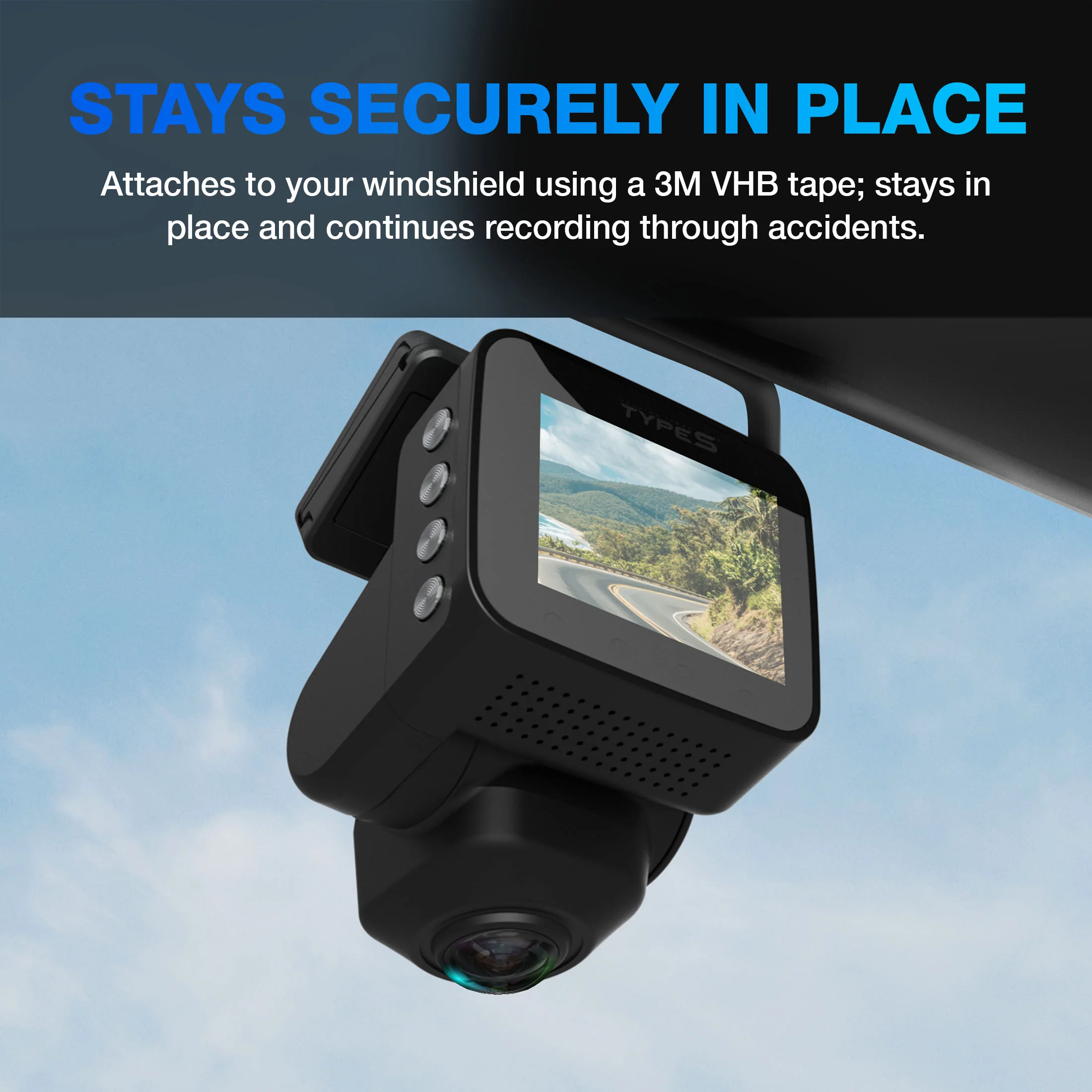 TYPE S P100 PLUS Smart 360° 1080P FHD Dashcam with Live Streaming - Image 4