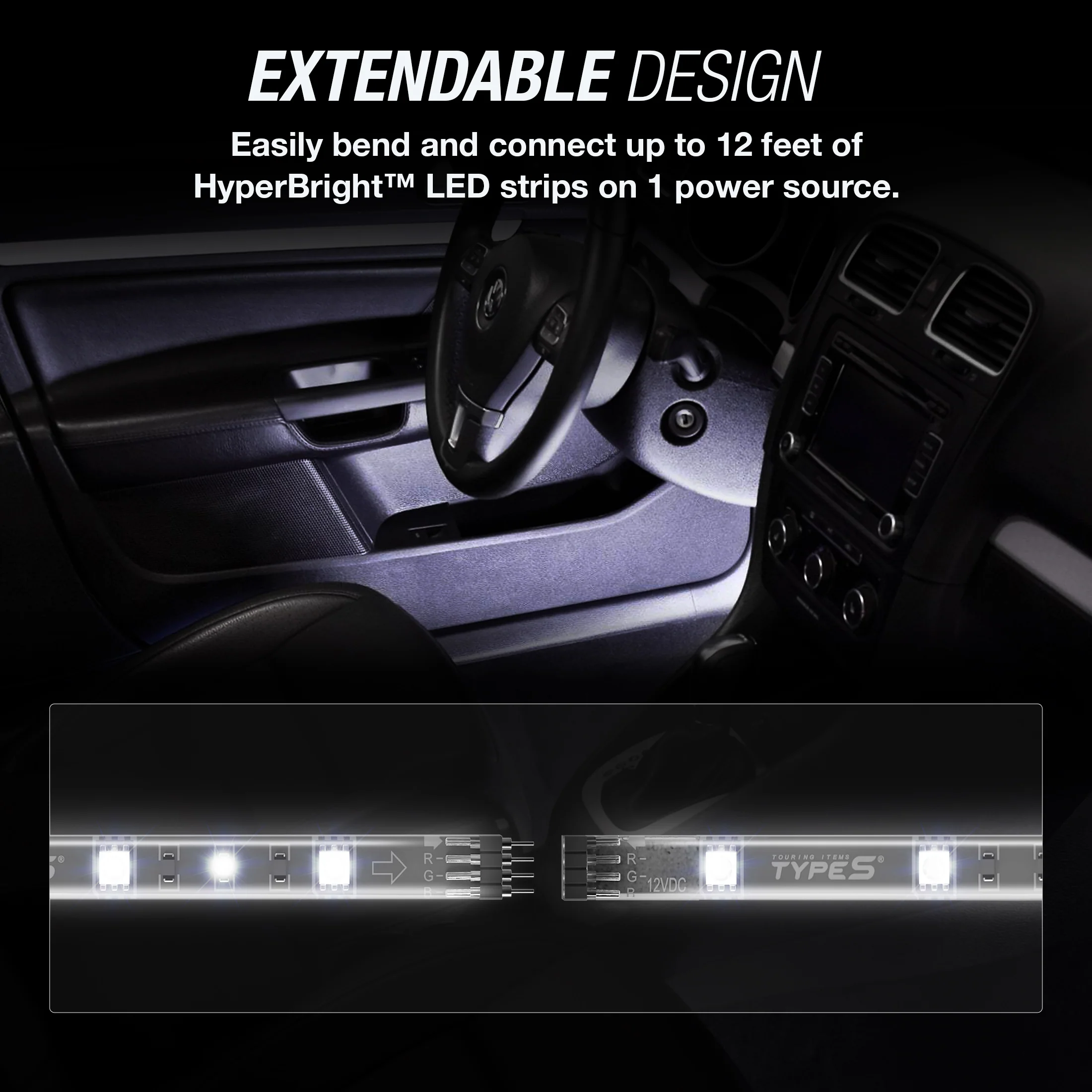 TYPE S HyperBrightâ„¢ 24" LED Lighting Kit (White) - Image 3