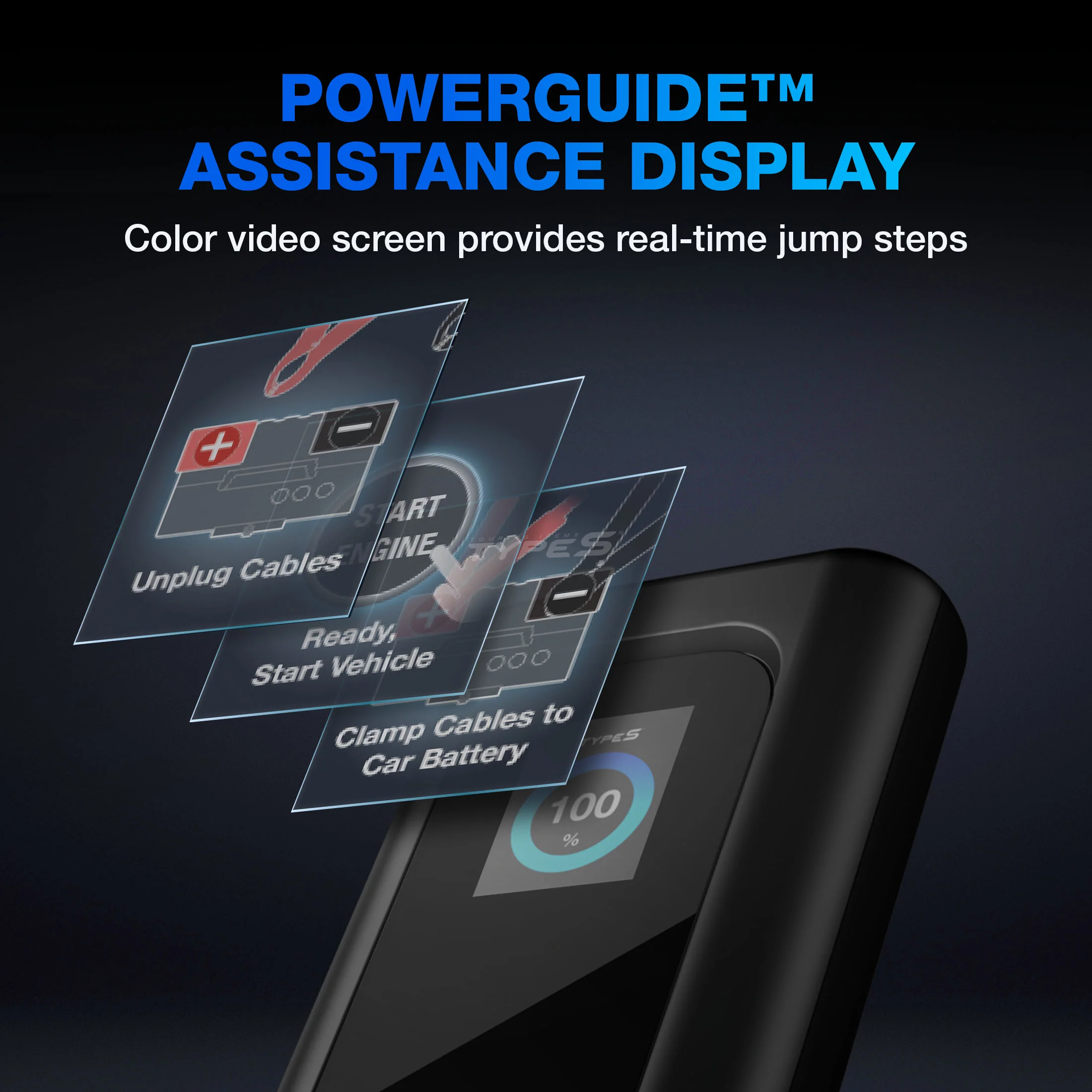 TYPE S P10 Portable Jump Starter with Powerguide Assistance & Flashlight - Image 3