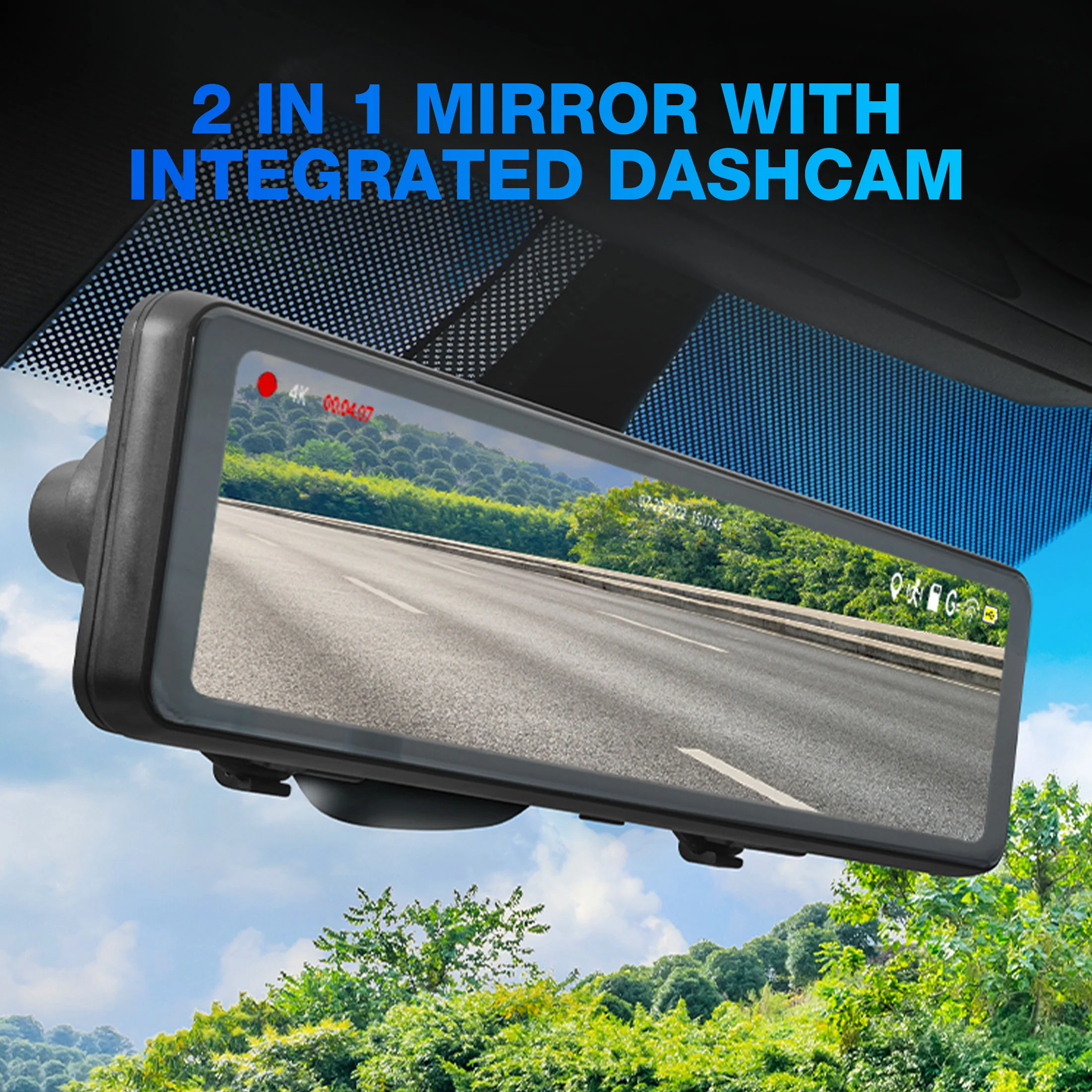 TYPE S Y400 4K UHD Dashcam & Rearview Mirror 2-in-1 - Image 2