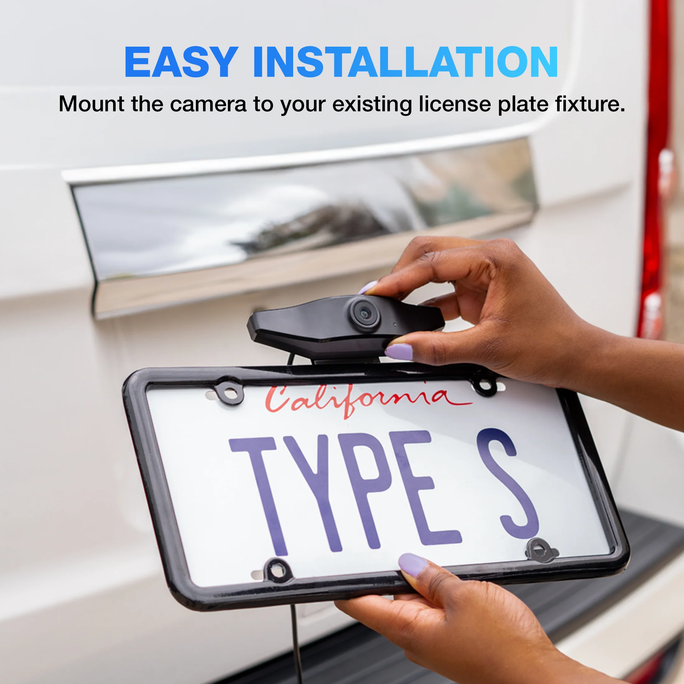 TYPE S Smart 1080p HD Backup Camera with Hardwire Connection - Image 5