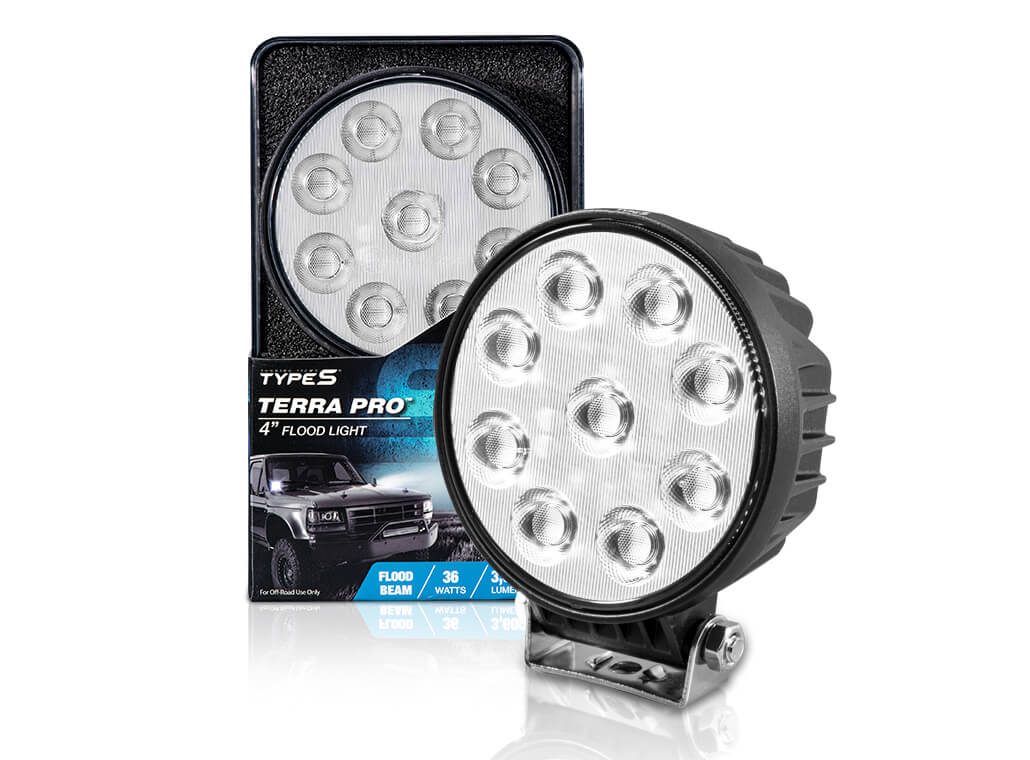 TYPE S TERRA PRO 4" Round Flood Light