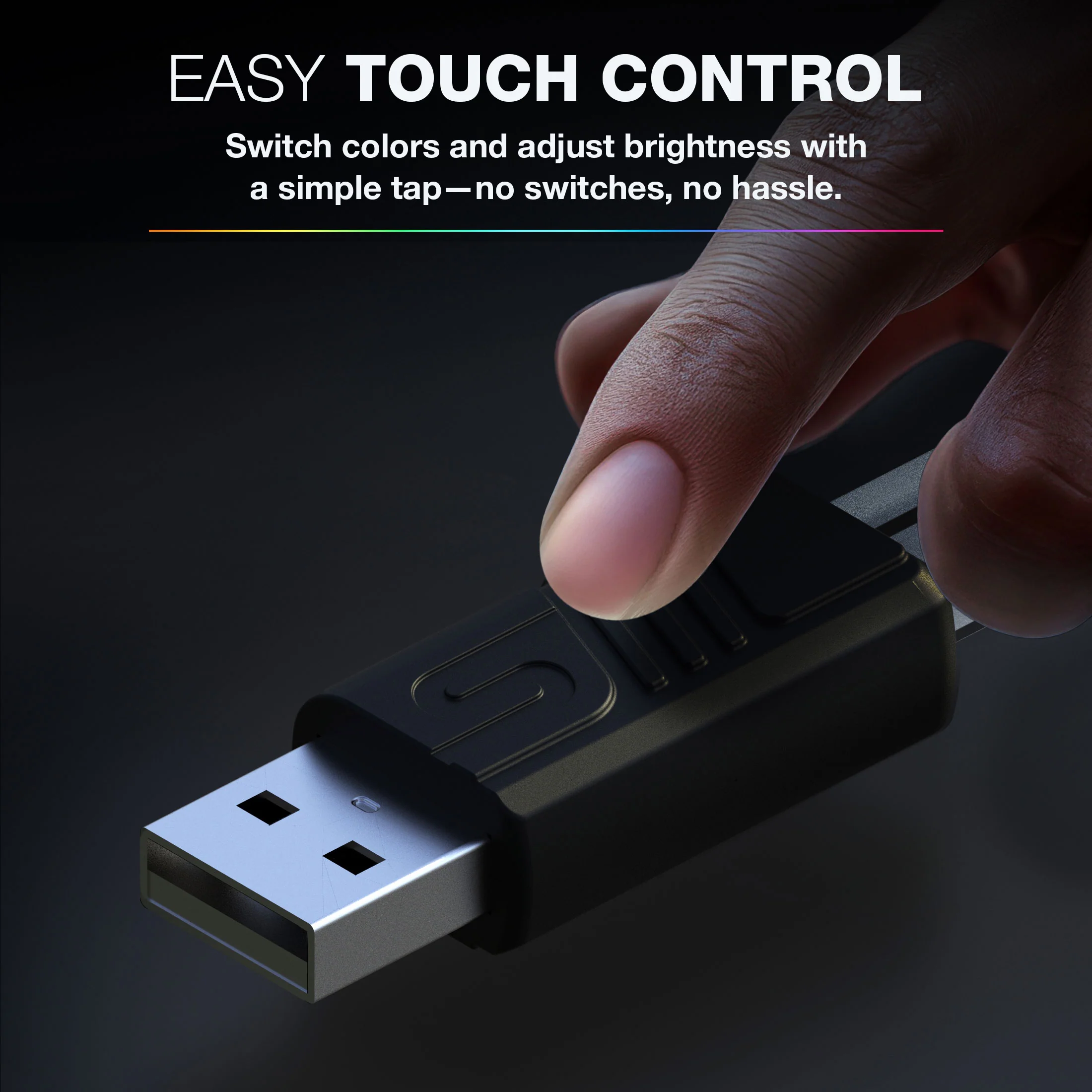 USB-A to USB-C LED Charging Cable - Image 3
