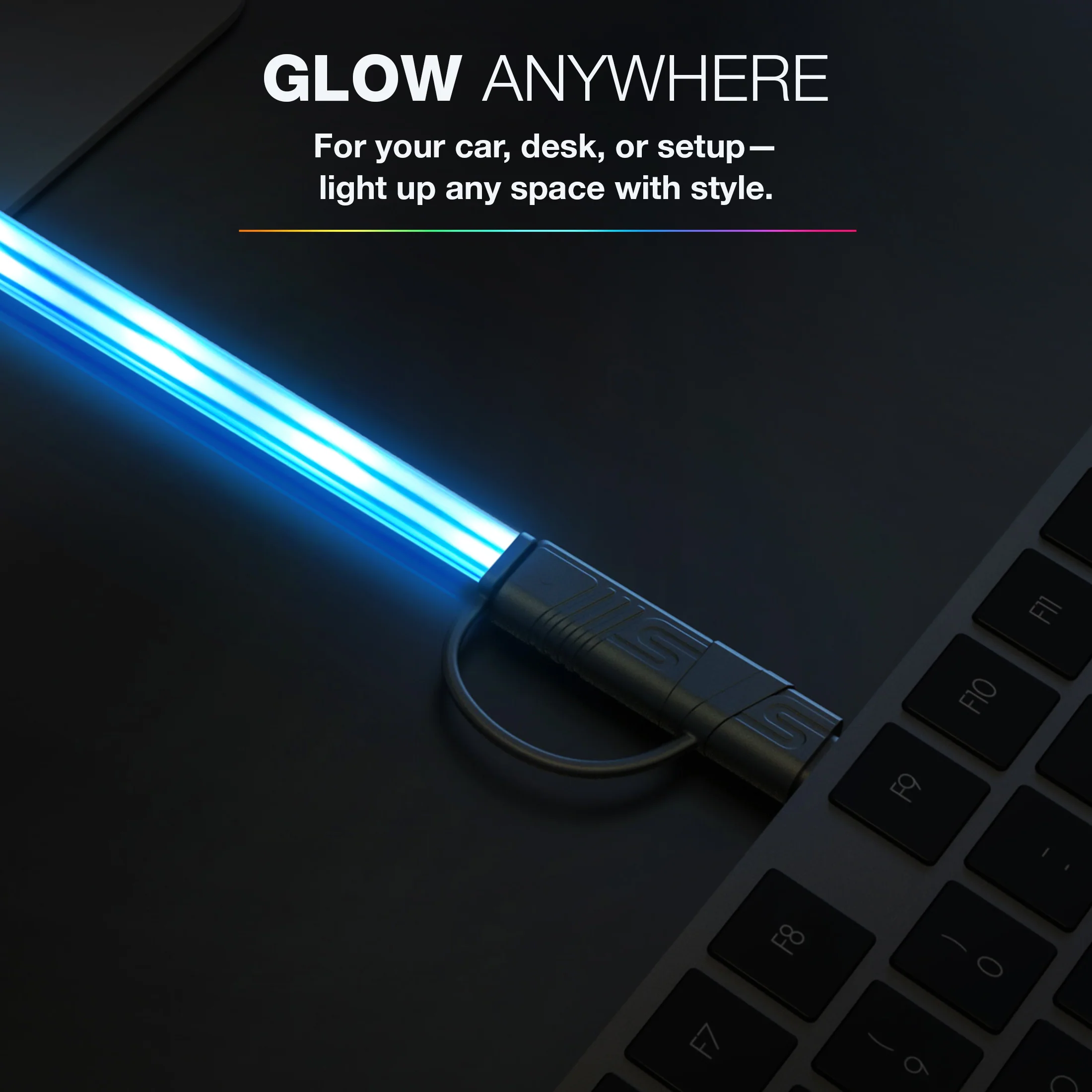USB-A to USB-C LED Charging Cable - Image 4