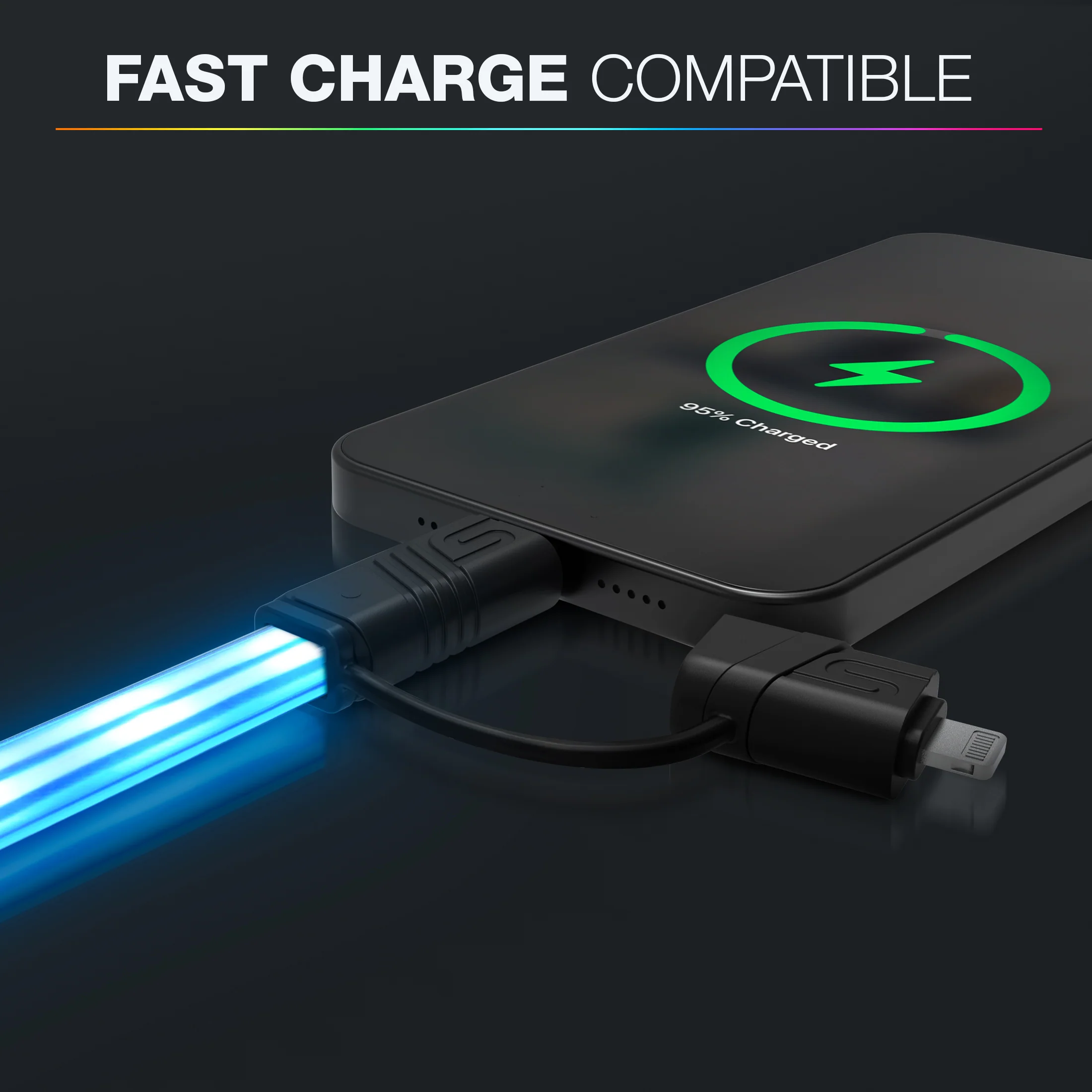 USB-A to USB-C LED Charging Cable - Image 6
