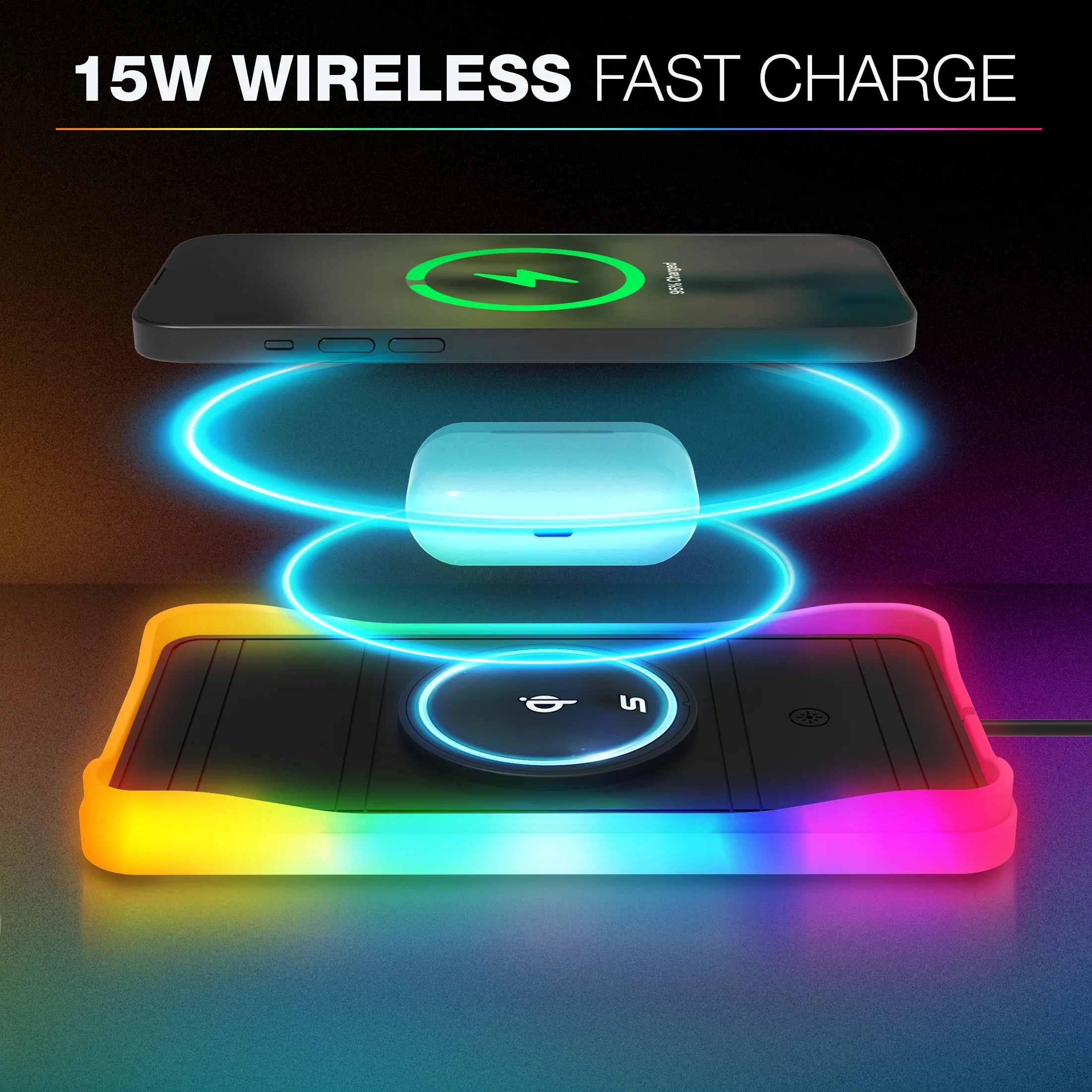 TYPE S Charge & Glow Wireless Charging Powerpad - Image 3