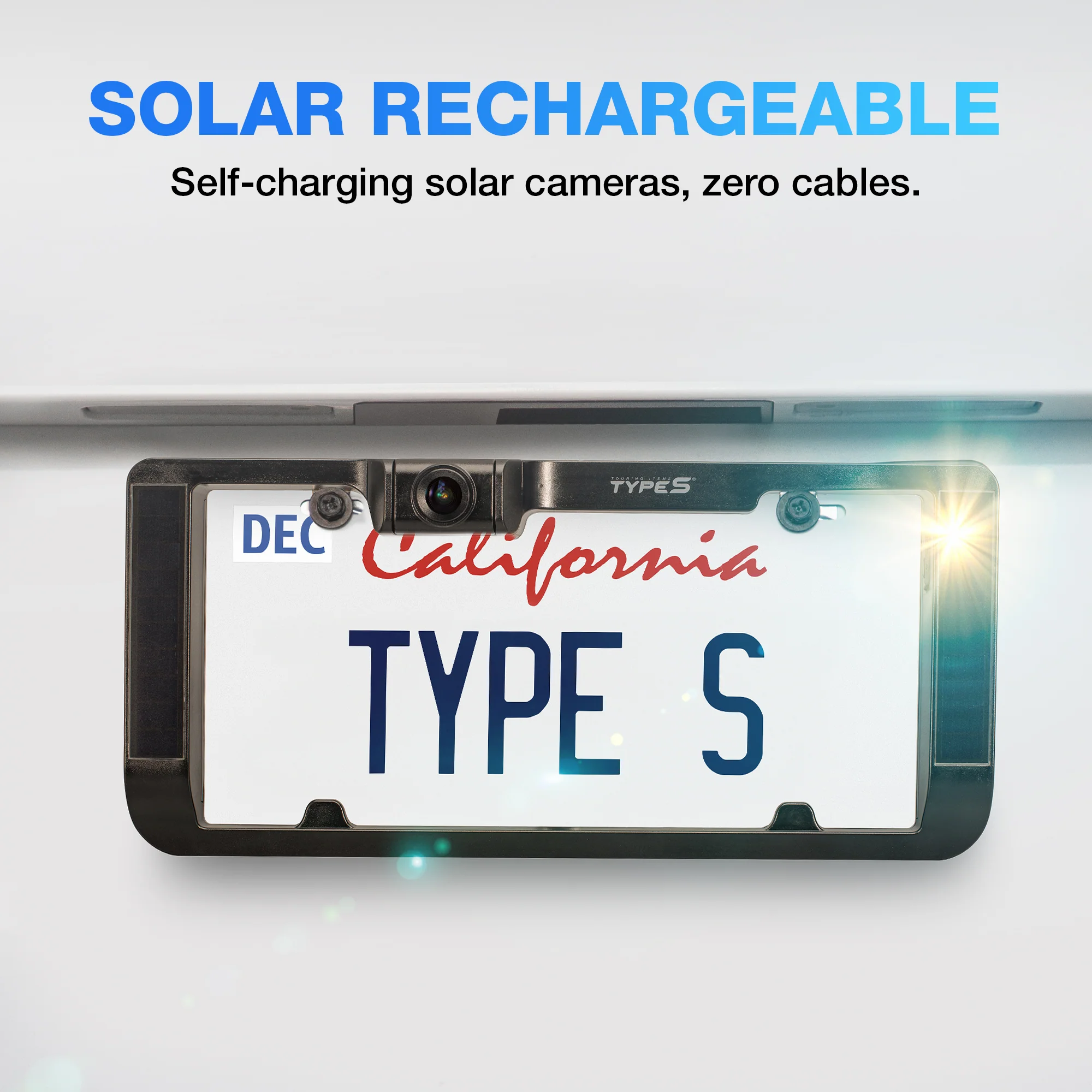 TYPE S Wireless Solar Powered Parking Assistance Camera Set with 6.8" Touchscreen Monitor - Image 3