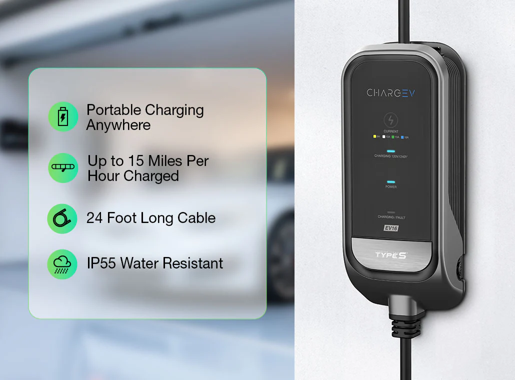 CHARGEEV 16A Level 1 Charger, Compatible with All EV Models - Image 4