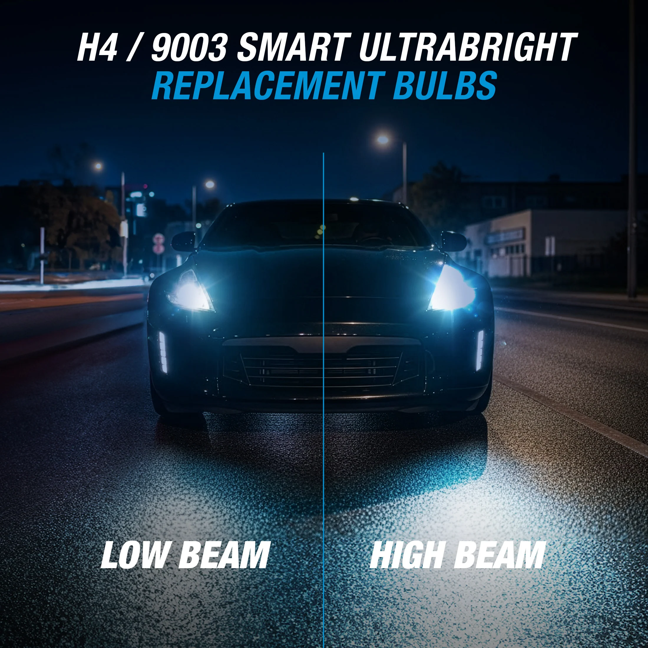 ULTRABRIGHT LED FOG LIGHT SET - H4 / 9003 - Image 3