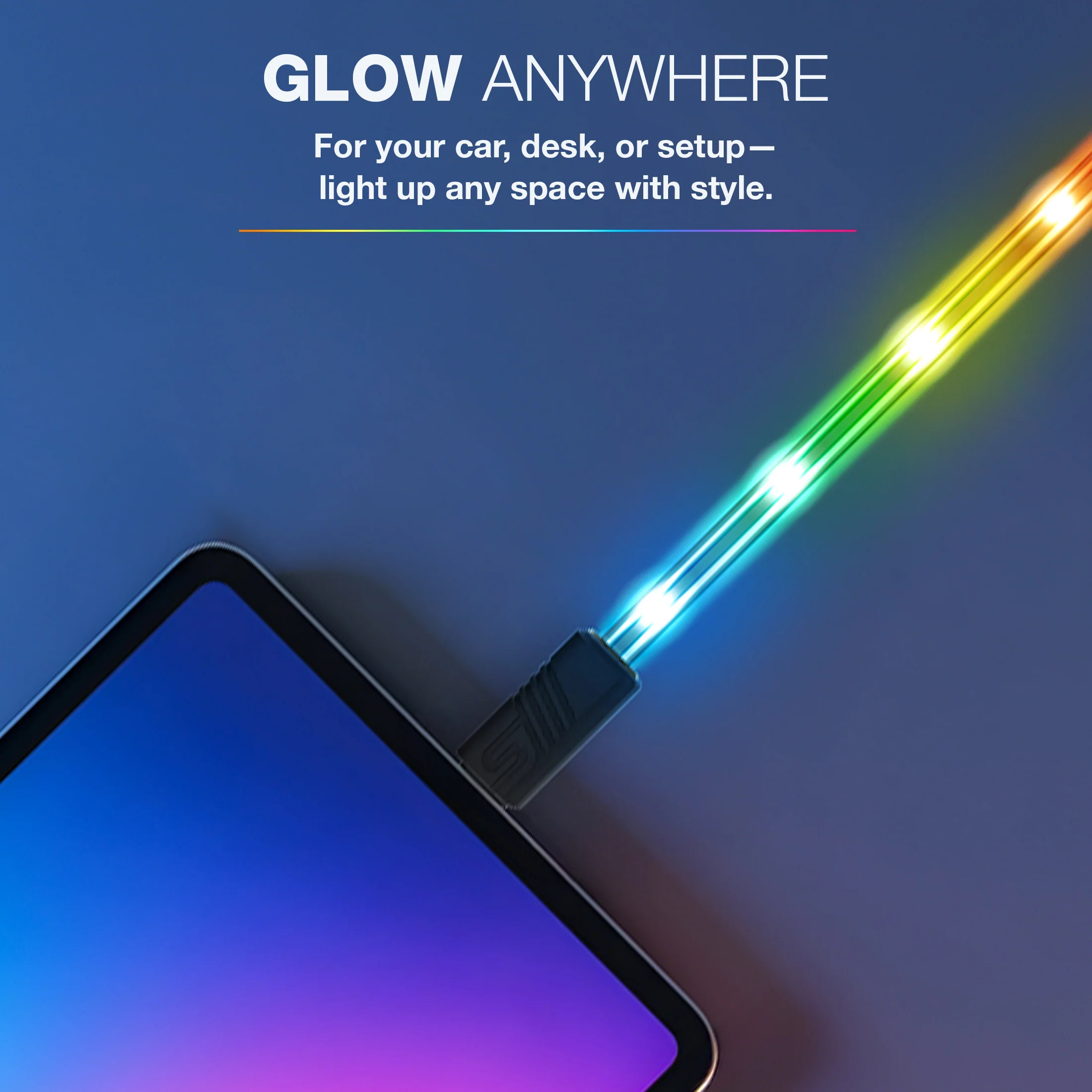 USB-A to Lightning LED Charging Cable - Image 4